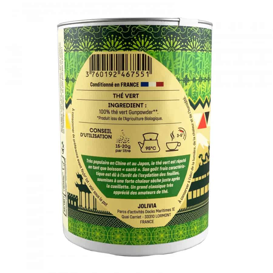 Thé Vert Gunpowder BIO en vrac - Achat et préparation - thé vert